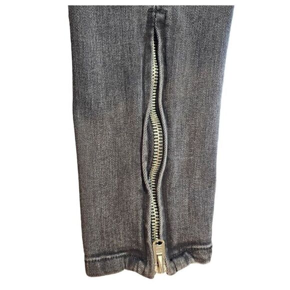 MNML X Terry Urban Mens 31 Black Grafitti Ankle Zipper Skinny Jeans - Picture 10 of 16